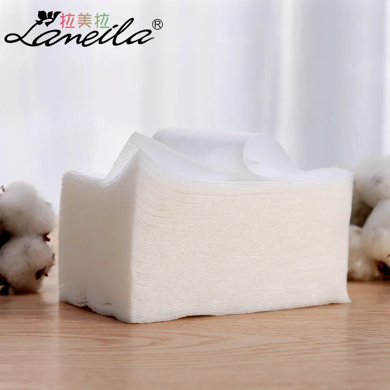 Мягкие салфетки для лица хлопковые удаления ногтей одноразовая мочалка 80 шт. B0101 |