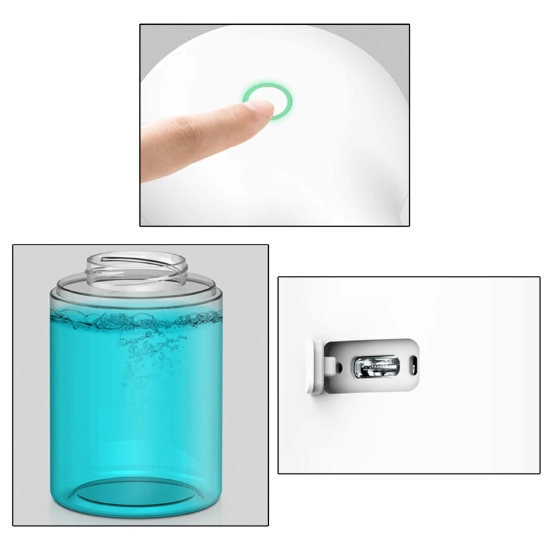 

Touchless Intelligent Automatic Soap Dispenser Shampoo Shower Gel Container Induction Foaming Hand Washing Device for 37ME