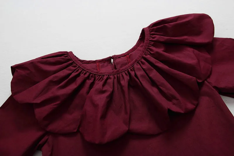 Осень Одежда высшего качества для девочек Детская рубашка одежда маленьких