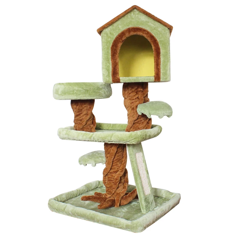 

European and American cat tree house cat climbing tree column multi-layer springboard large nest fat cat toy pet supplies