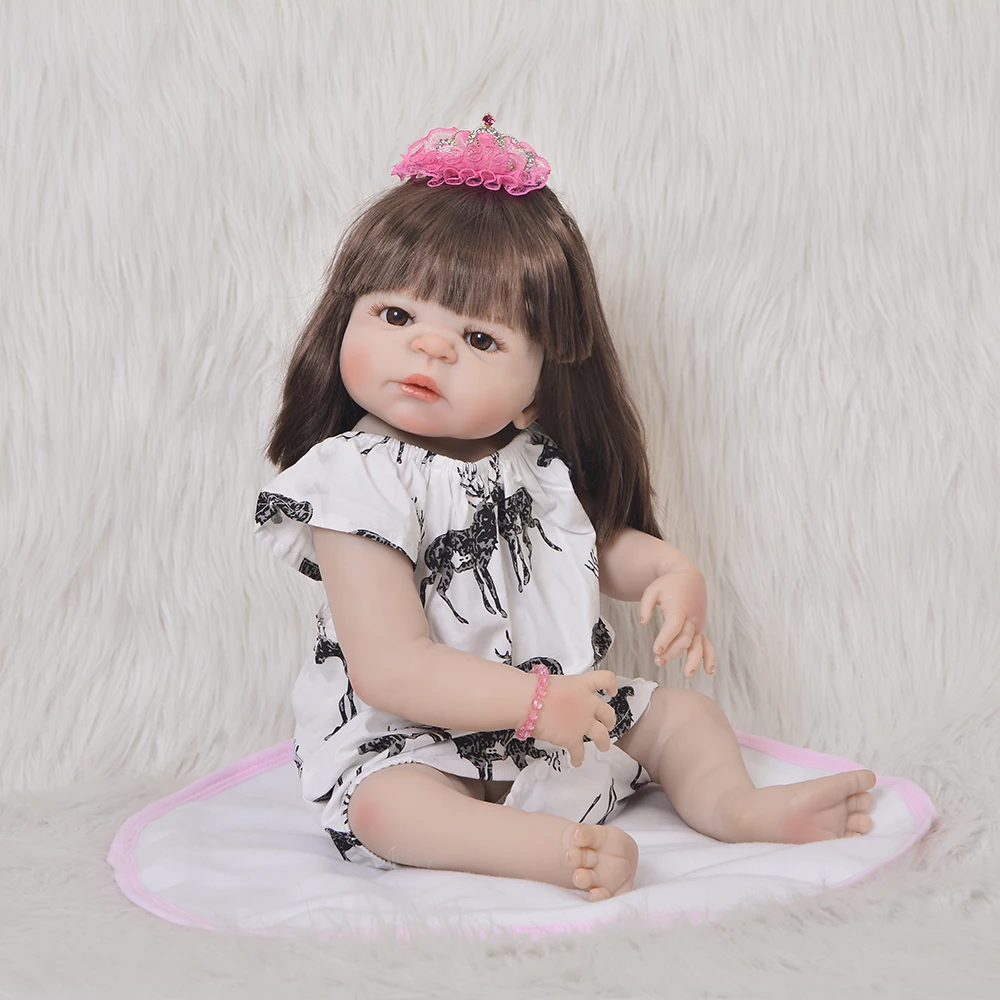 Силиконовая виниловая Кукла Реборн детские игрушки для новорожденных девочек