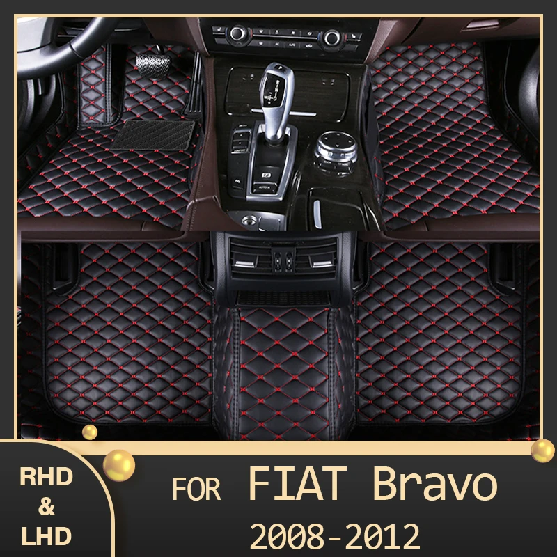 

Автомобильные напольные коврики MIDOON для Fiat Bravo 2008 2009 2010 2011 2012, индивидуальные автомобильные накладки для ног, задняя крышка