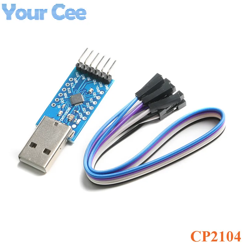 CP2104 USB2.0 в TTL серийный модуль преобразователя STC PRGMR Downloader линия щетки для Arduino
