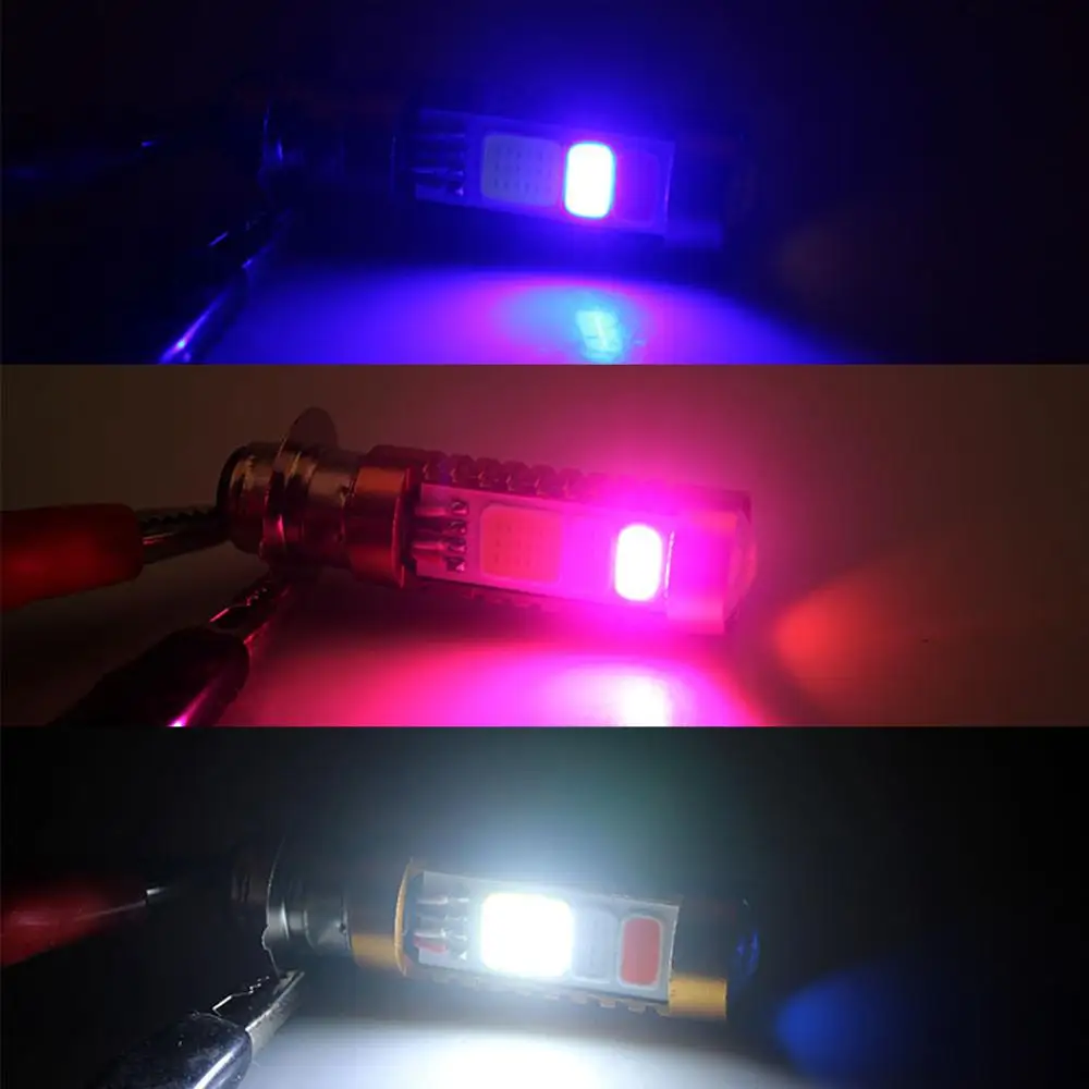 1 шт. светодиодный светильник для мотоцикла COB лампа Hi/Lo Beam H4 BA20D H6 передний DRL| |