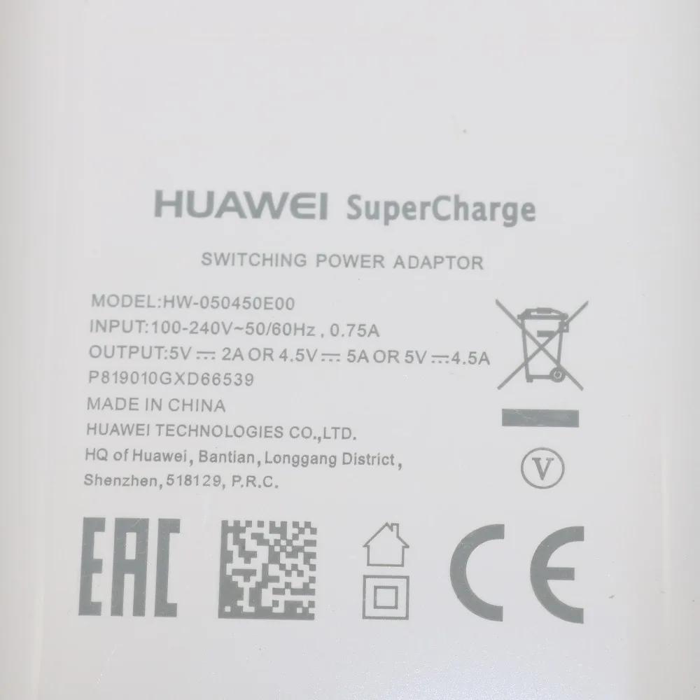 Оригинальное быстрое зарядное устройство Huawei Mate 9 10 20 P10 Plus P20 Pro Honor V10 супер 4 5 В А USB