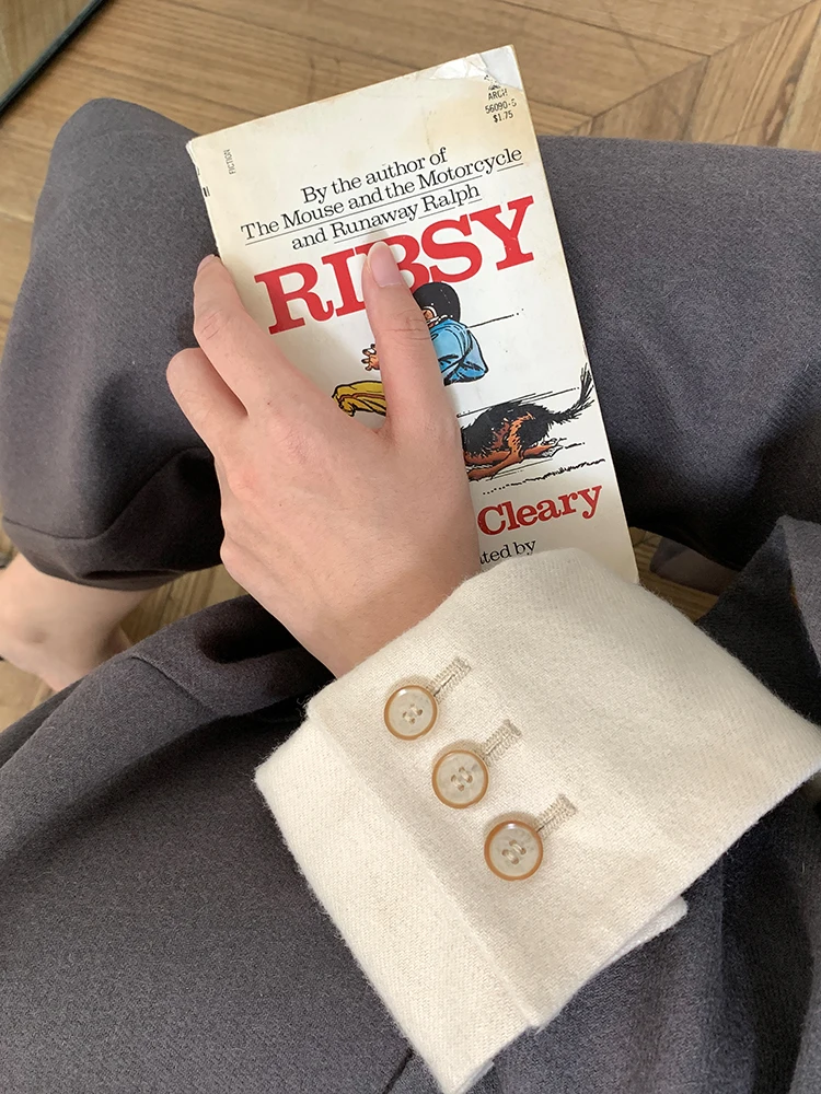 Женский шерстяной комплект из 2 предметов зимний пиджак кардиган и брюки с