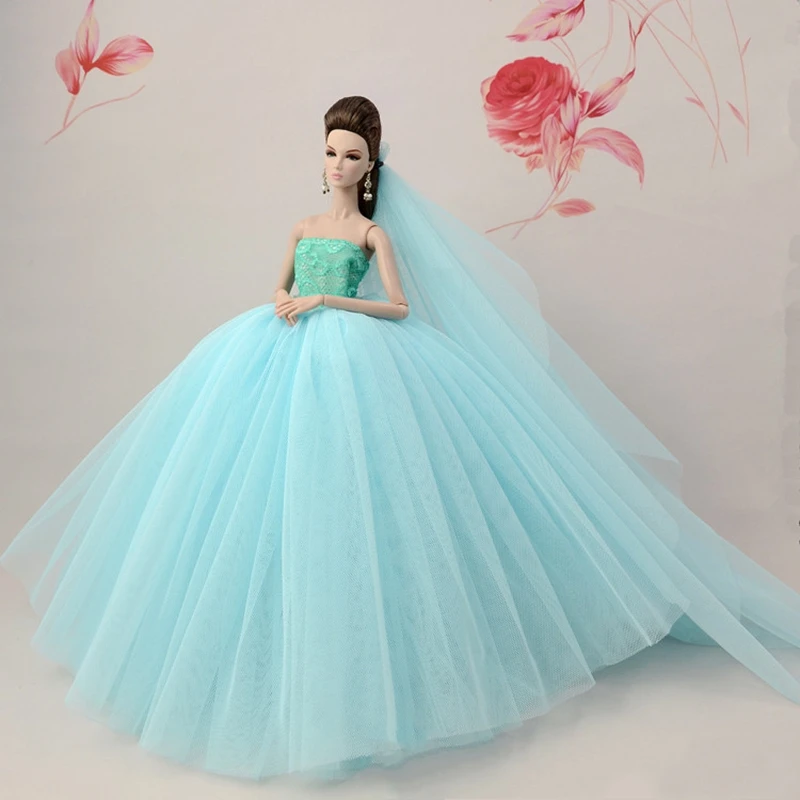 ZJF163-13 Милый Единорог свадебное платье игрушки принцессы ручной работы BJD Кукла Одежда Красота игрушки 1/6 платье SD кукла аксессуары свадьба, комплект одежды для новорожденных - Цвет: ZJF163-13