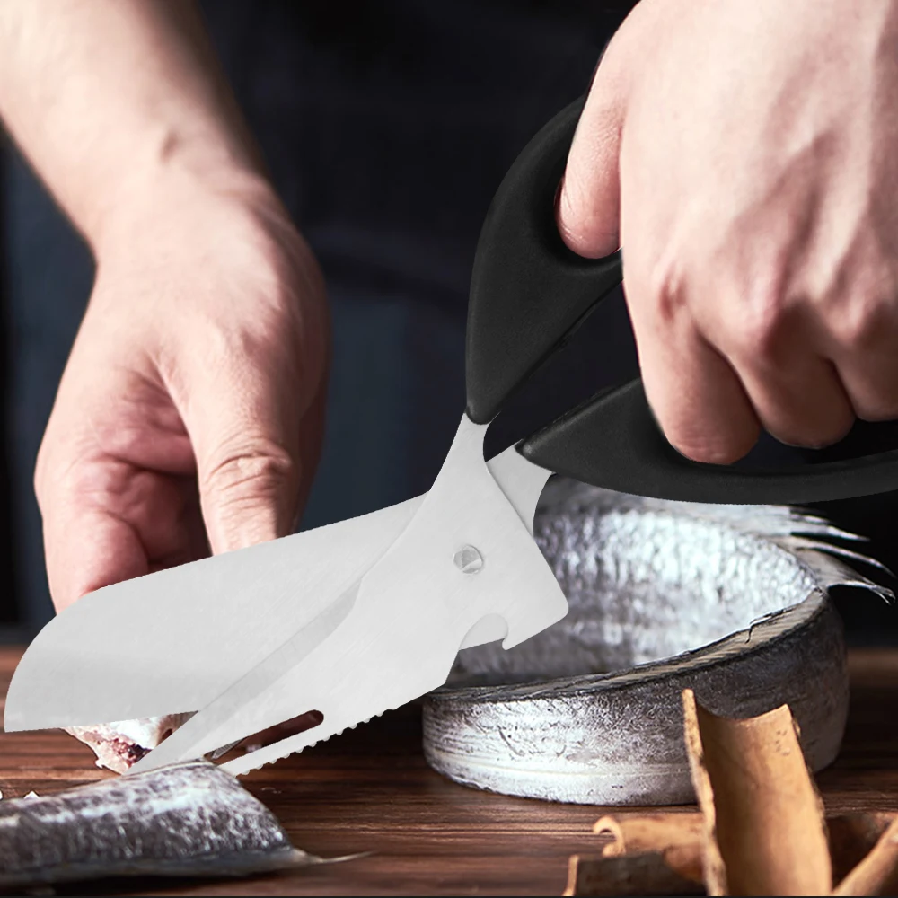 XYj ножницы для кухни из нержавеющей стали Santoku курицы костей рыбы морепродуктов резак барбекю пешего туризма