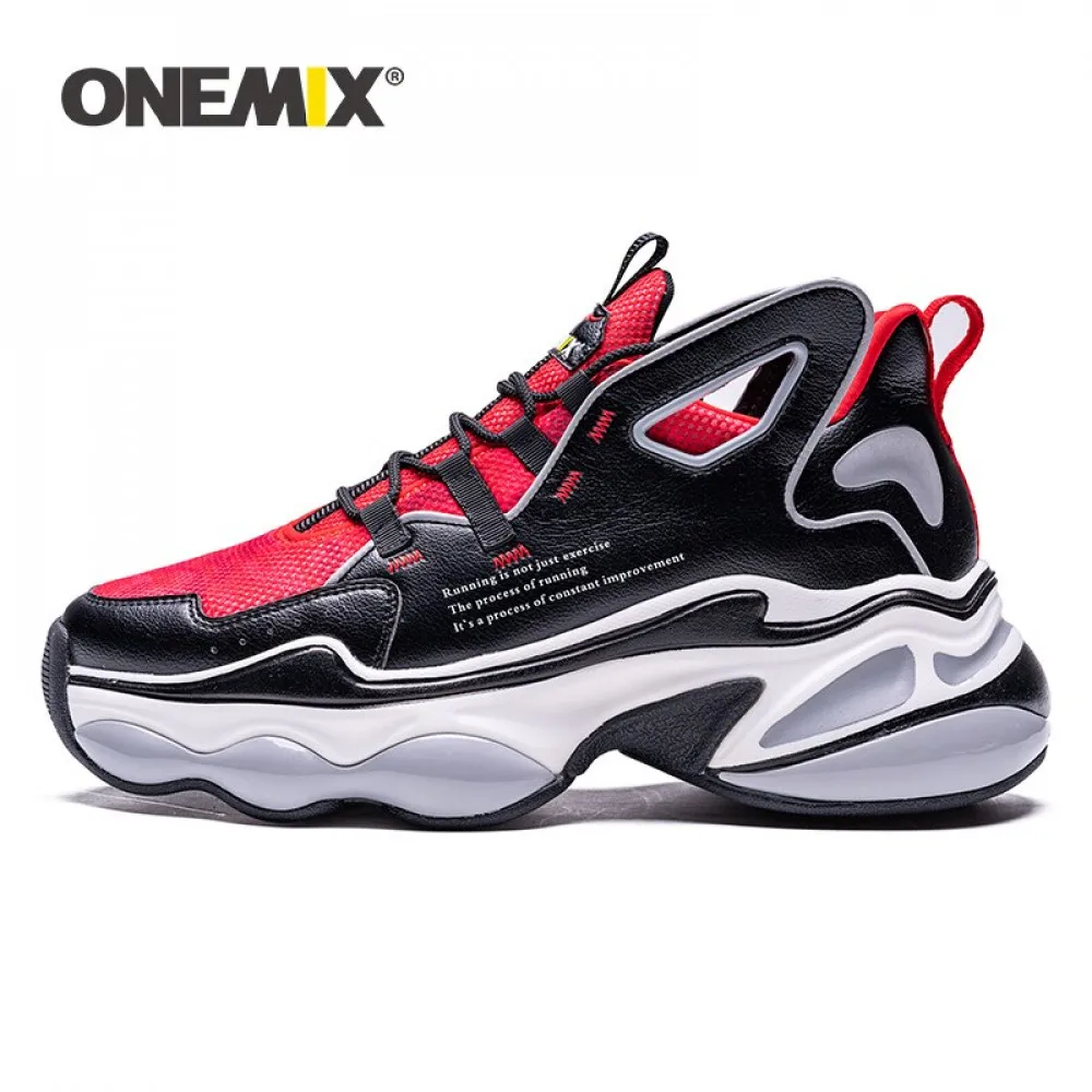 

ONEMIX спортивная обувь для мужчин, увеличивающая рост 7 см, с воздушной подушкой, модная оригинальная спортивная обувь со светоотражающими кр...
