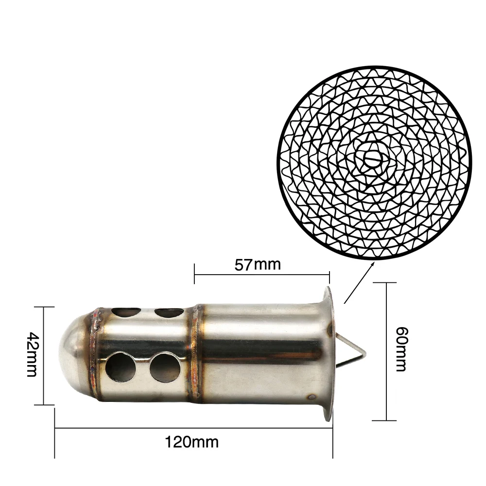 Выхлопной глушитель для мотоцикла Alconstar регулируемый Глушитель шума