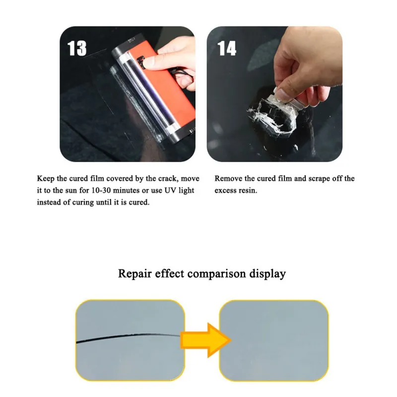 DIY Windshield Repair Kit Glass Scratch Recovery Crack Tool Set Car | Автомобили и мотоциклы