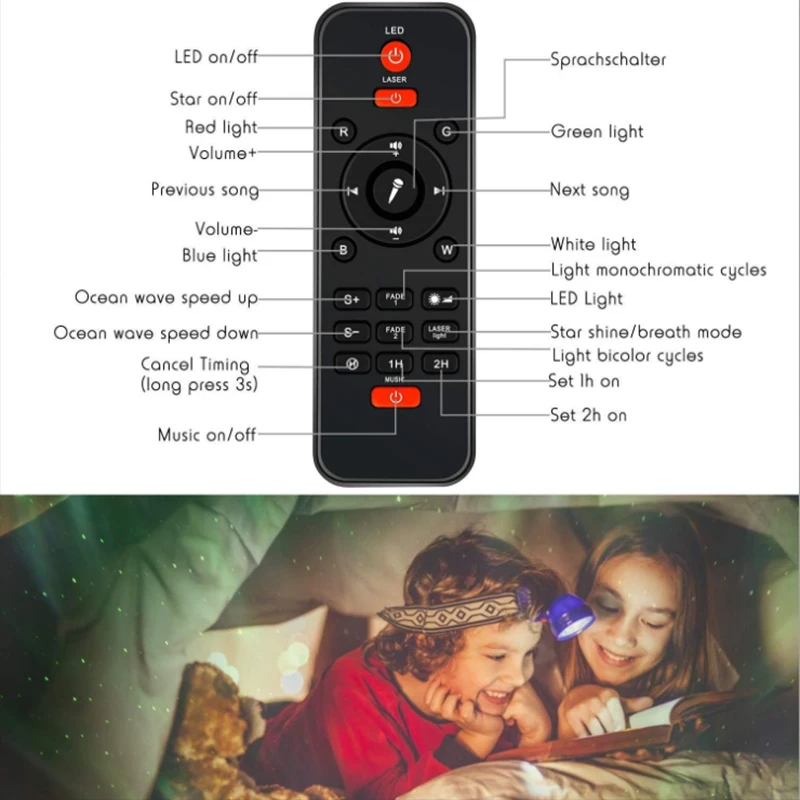 Blueteeth USB Voice Control Music party Lamp colorful Starry Sky Projector Romantic LED Night Light Wedding Birthday lamp | Дом и сад