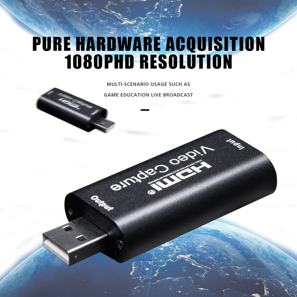 Мини-карта видеозахвата Usb 2 0 HDMI кабель совместимый с устройством захвата записей