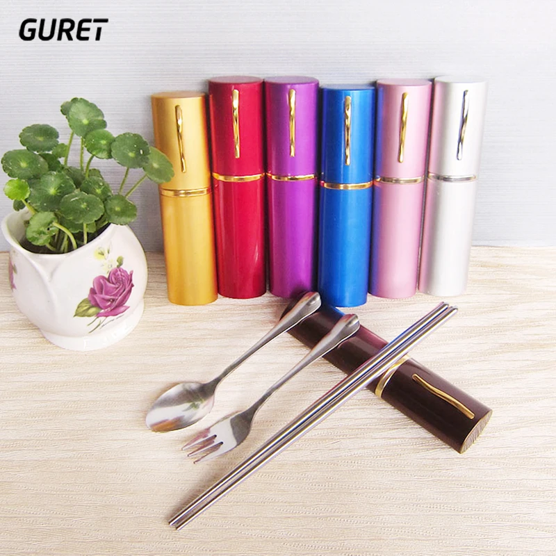 GURET посуда набор складных столовых приборов Нержавеющая сталь столовая ложка