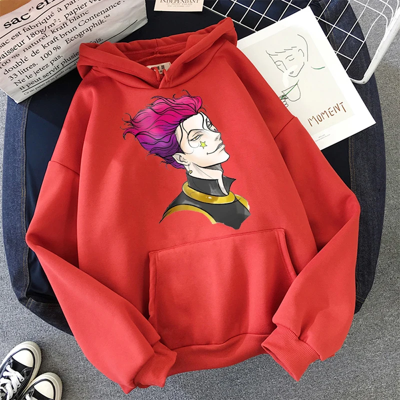 Зимний пуловер Hisoka morow в стиле аниме женские мужские кошачьи милые Poleron Mujer худи с
