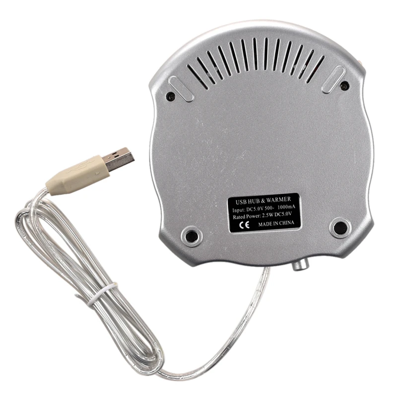 USB чашки/кружки подогреватель пусковой площадки + 4 Порты и разъёмы usb-хаб | Дом сад