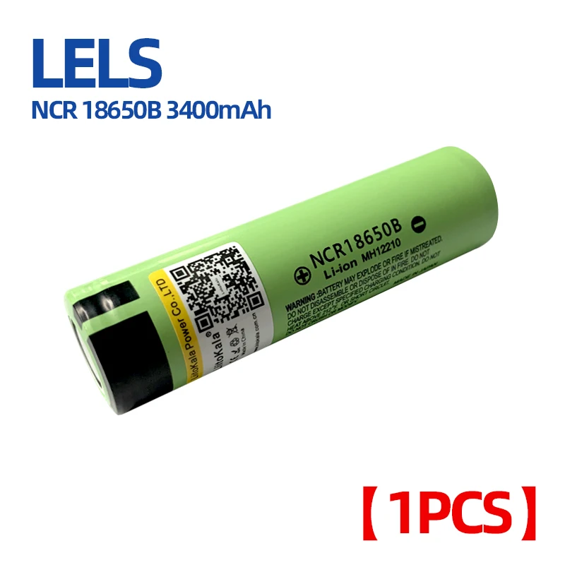 Литиевая аккумуляторная батарея LELS NCR18650B 3 7 в 3400 мАч 18650 для фонариков без ПП |