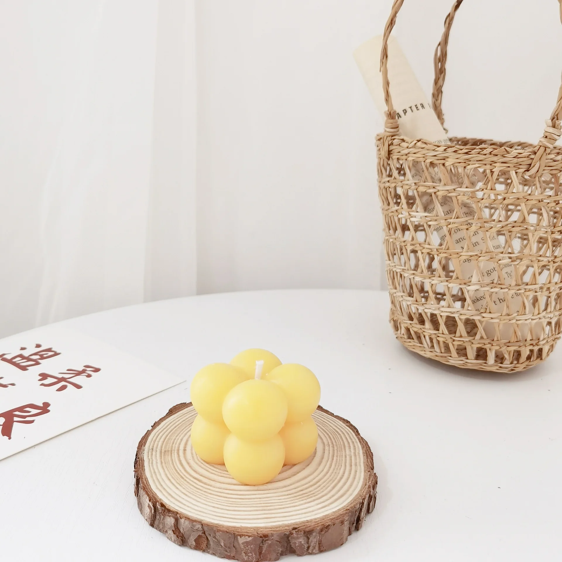 Мини Кубик 4 см Геометрическая романтическая Ароматизированная Свеча из соевого