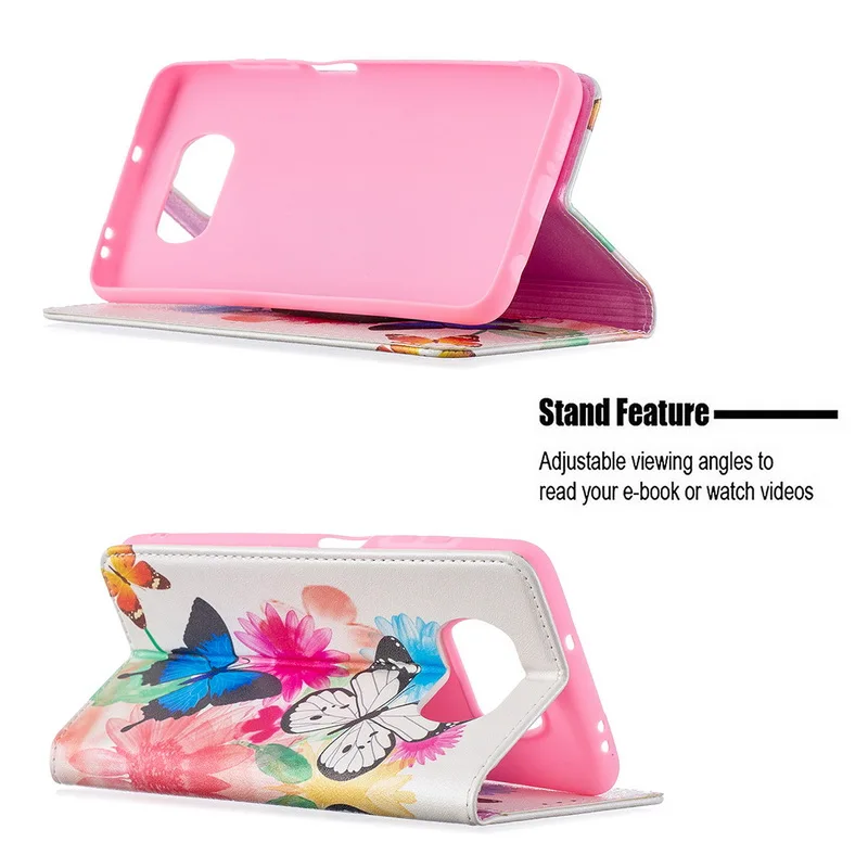 

For Xiaomi Mi Poco X3 NFC Mi 10T Pro Note 10T Lite Redmi 9 8 Printed Leather Wallet Magnetic Flip Case Card Slots Stand Cover