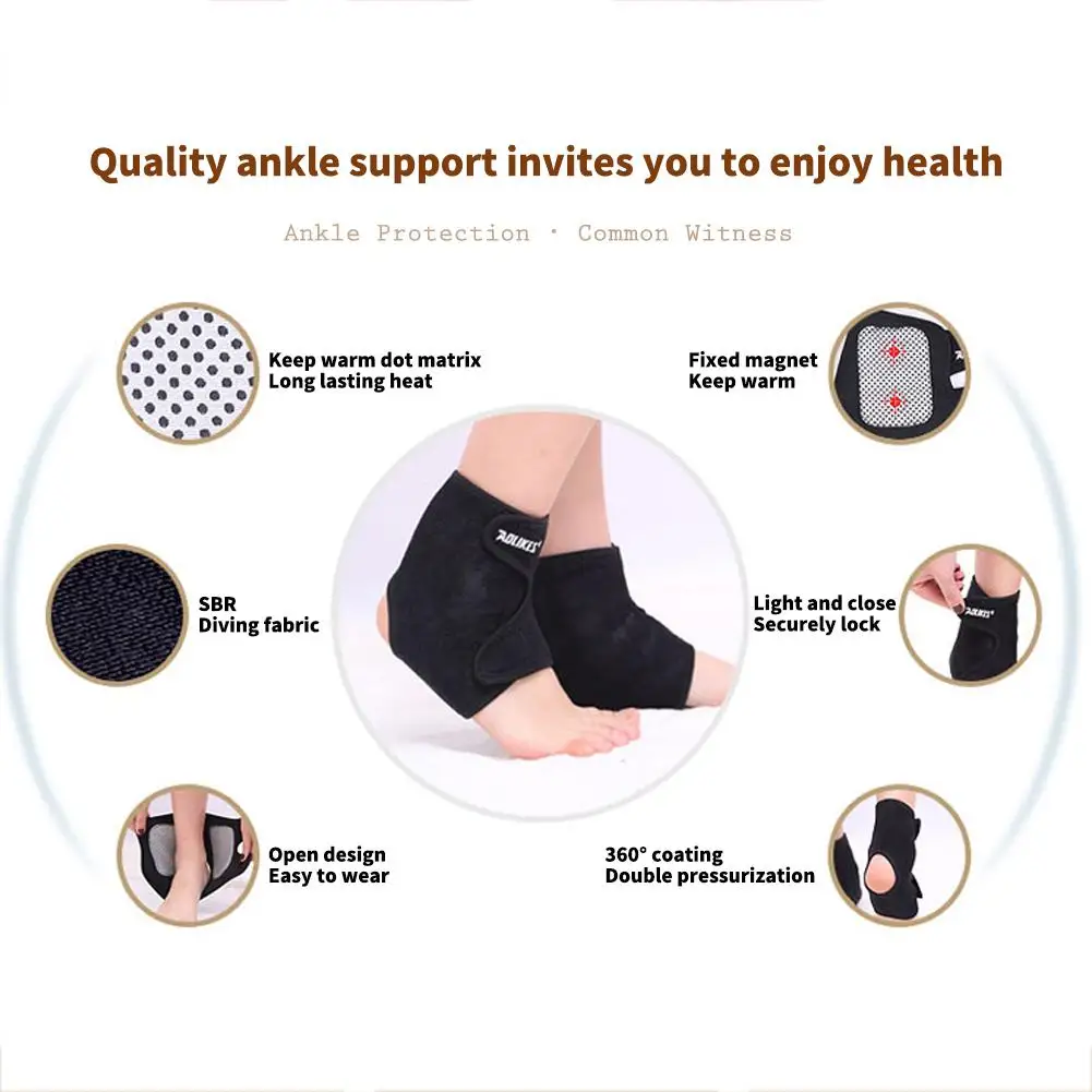 

Ankle Support Wrap Self-heating Ankle Support Bandage For Arthritis Pain Relief Guard Foot Splint Injury Wraps Ankle Brace