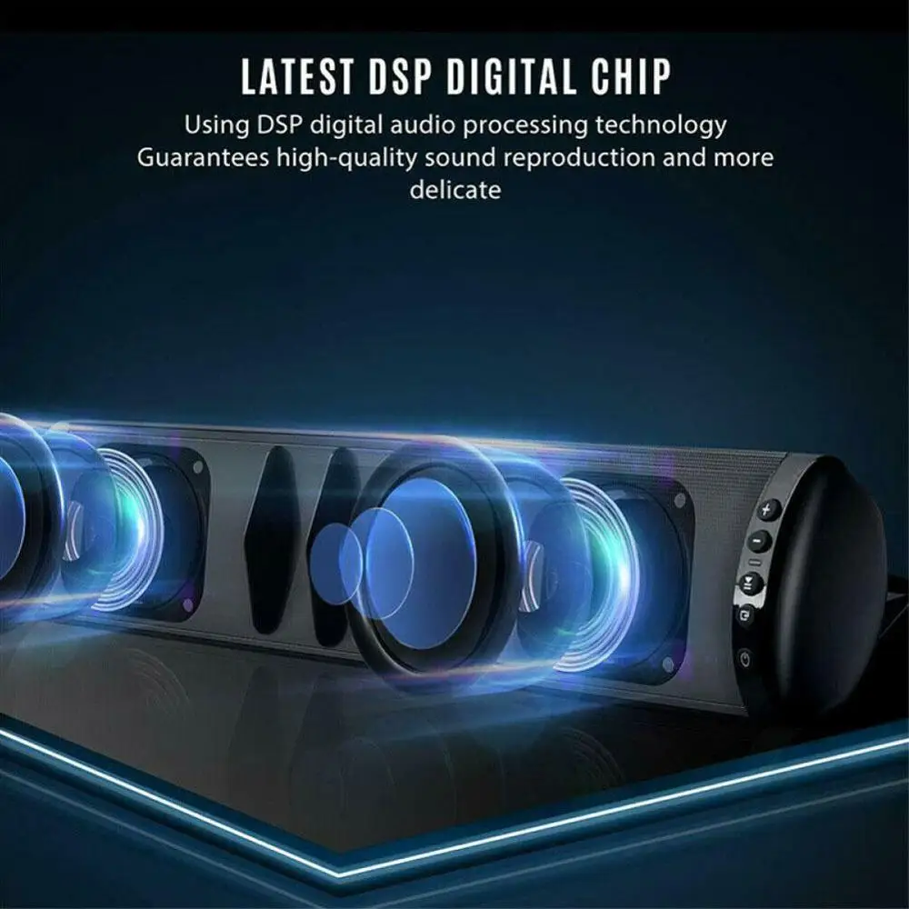 

Upgraded Version Of Sound Blaster BS-41A Wall-mounted Interconnection Bluetooth Supports Speaker TV Bluetooth Sound TV O0U0