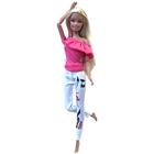 Новинка NK платье для куклы современная рубашка + модные брюки Повседневная одежда для Барби аксессуары для кукол детские игрушки подарок для девочки 282A DZ