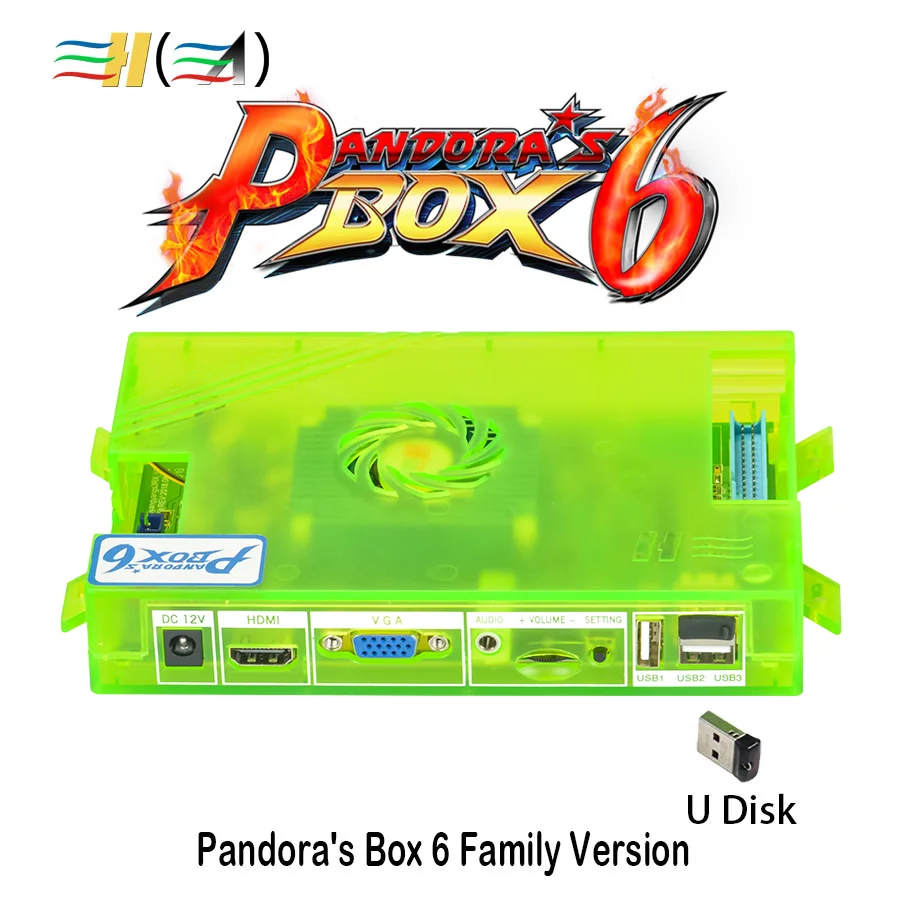3а Pandora's Box 6 Home Edition 1300 в 1 аркадные видеоигры 2 игрока Полный комплект Джойстики