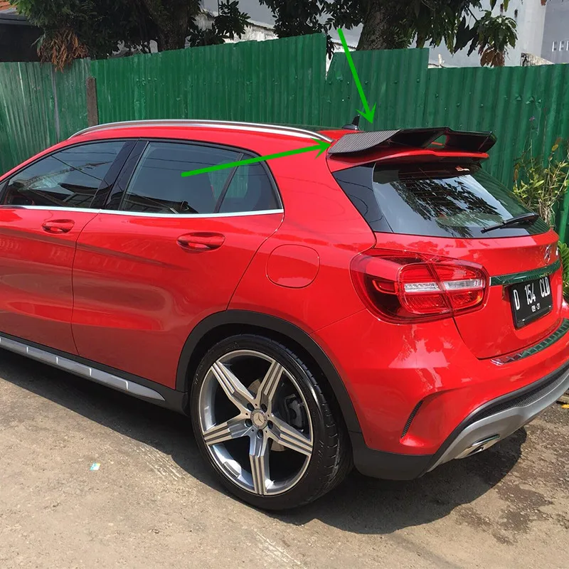 X156 GLA200 GLA220 GLA260 AMG углеродное волокно задний спойлер на крышу автомобиля крыло для