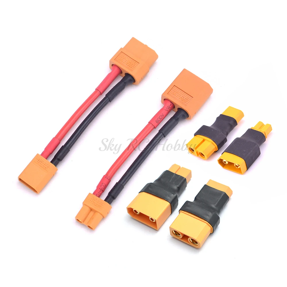 XT60 мужской/женский разъем для XT30 / XT90 переходник/14AWG кабель провод RC Lipo батареи ESC