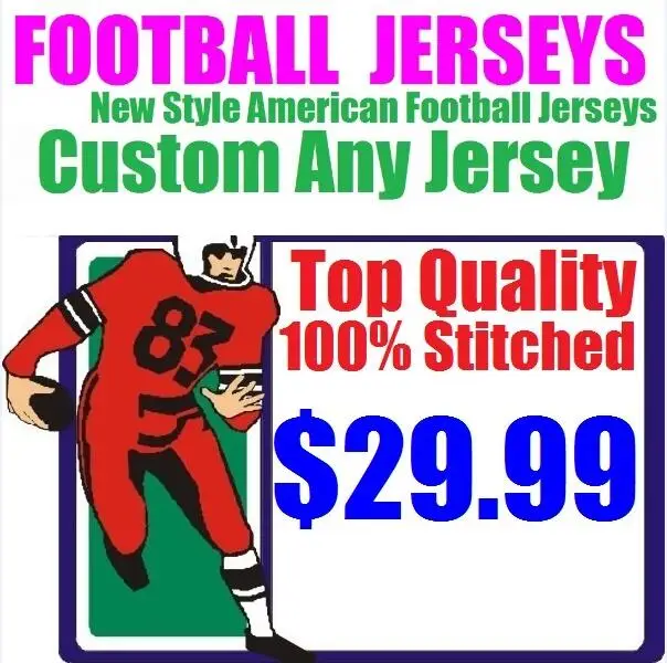 На заказ Майки для игры в американский футбол Дешевые Аутентичные спортивные