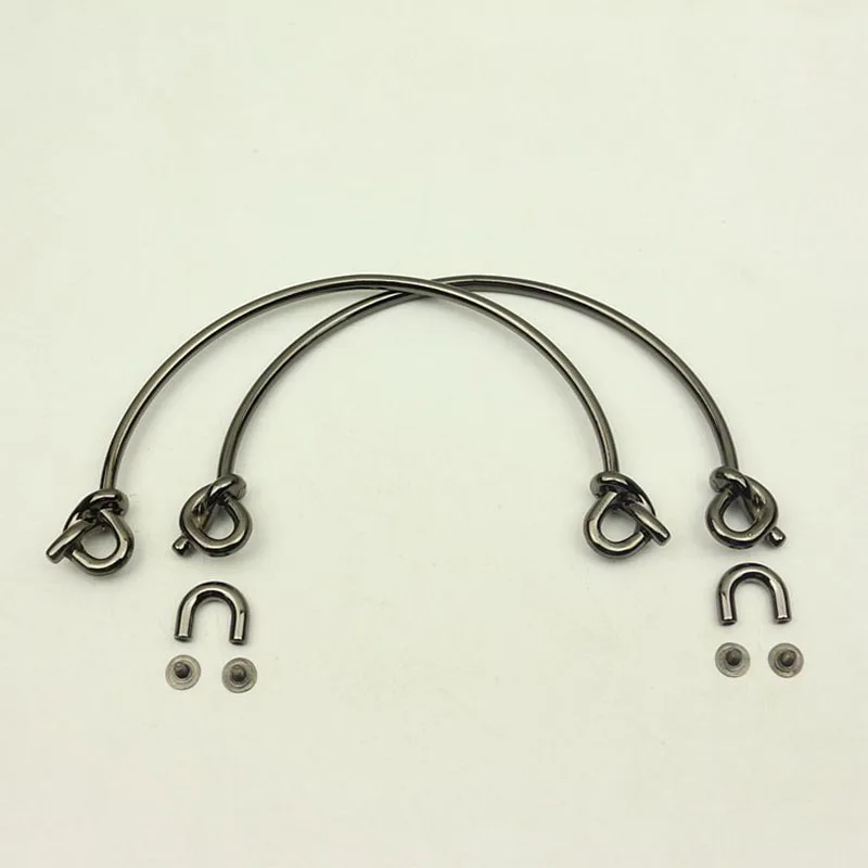 10Pcs 12.5CM Bag Metal Clasp Handle Strap for Women Purse Clasps Buckle Leather Replace DIY Bags Accessories