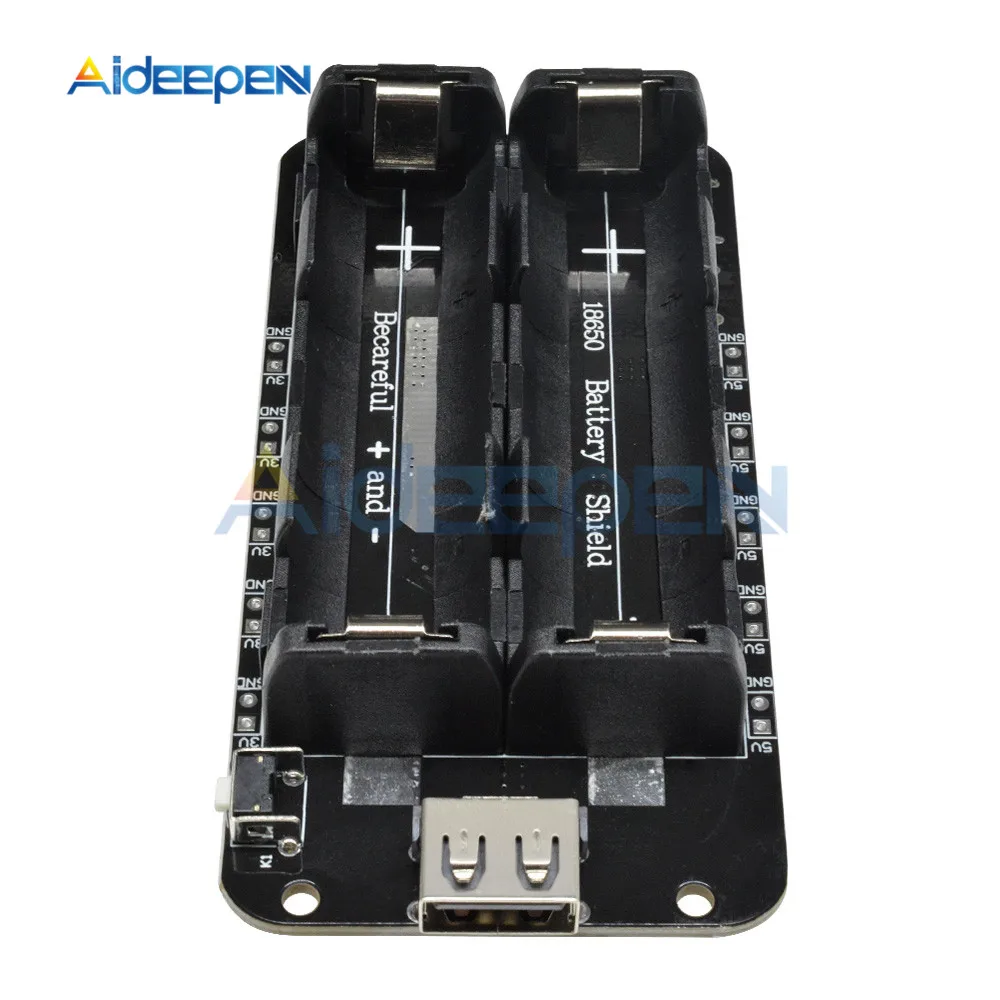 Два 18650 литиевая Защита аккумулятора V8 5 V/3A 3 V/1A Micro USB зарядное устройство Модуль