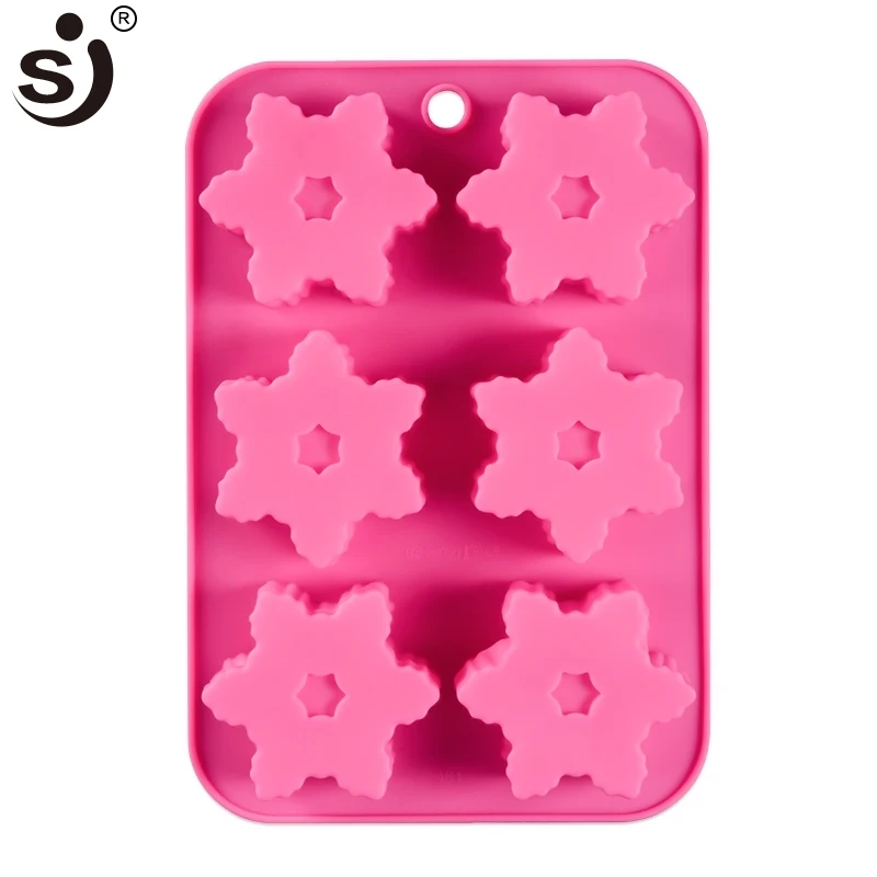 3D форма в виде снежинки свечи Рождественское украшение для изготовления свечей