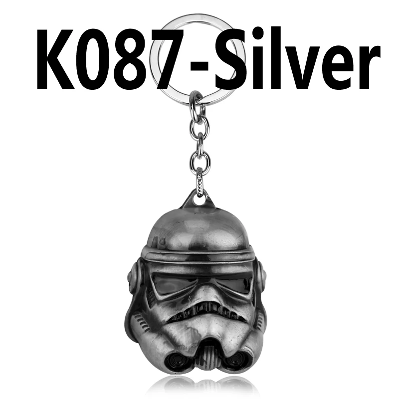 Горячие 3D Звездные войны робот BB8 R2D2 C-3PO Модель брелок Подвеска металлический брелок для мужчин и мальчиков подарок Звездные войны персонаж автомобиля брелок Декор - Цвет: Silver