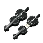 USB-накопитель для скрипки, музыкальных инструментов, флешка в виде гитары, 8 ГБ, 16 ГБ, 32 ГБ, 64 ГБ, черный, usb-ключ, флеш-накопитель 128 ГБ, 256 ГБ, 4 Гб