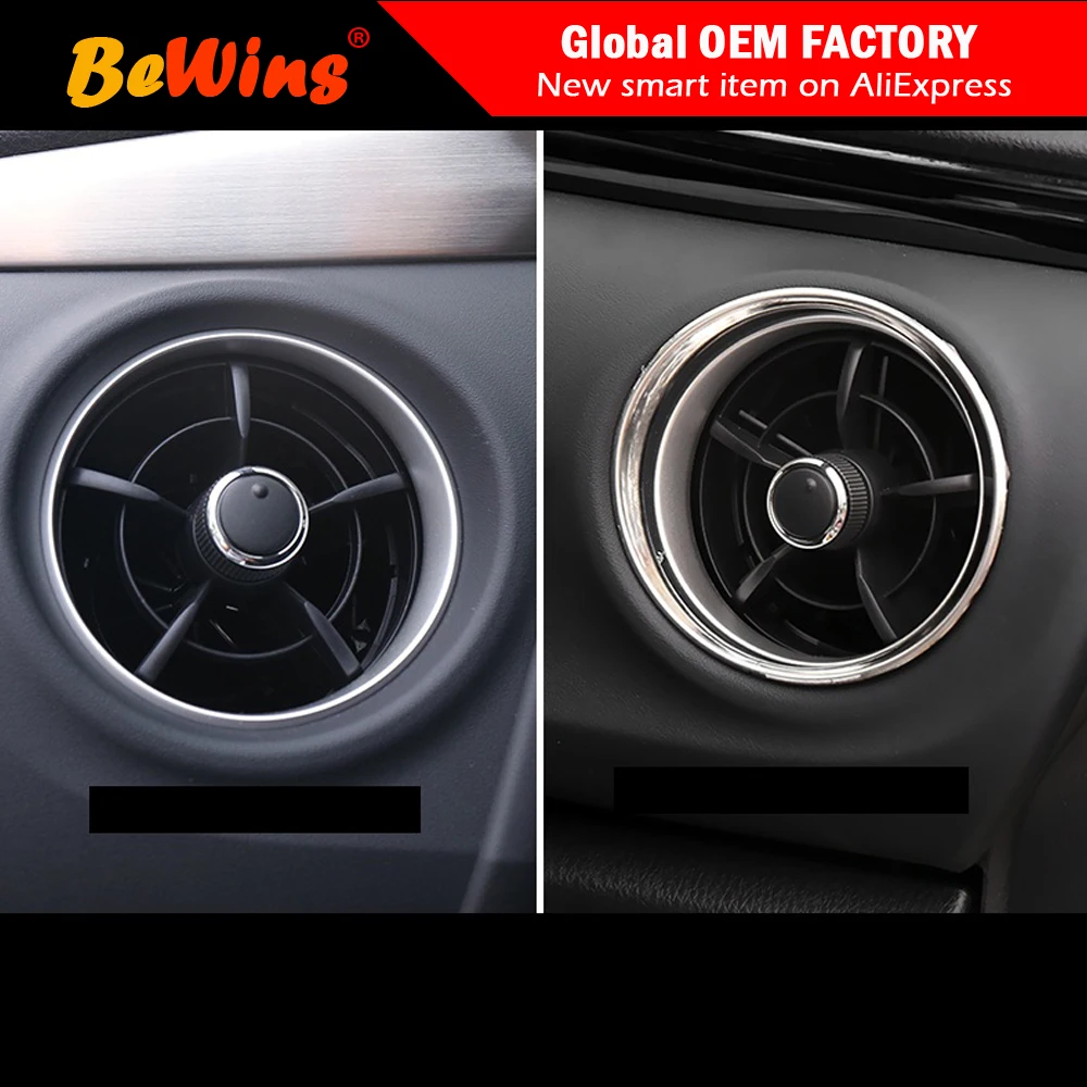 

Car styling For 17-18 Corolla 1.2Tmodified interior air vent trim strip interior personality trim strip