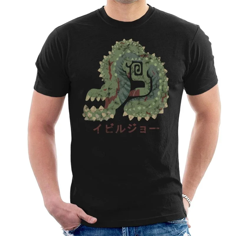Новая забавная Мужская футболка с принтом Monster Hunter World Deviljho Kanji Icon женская
