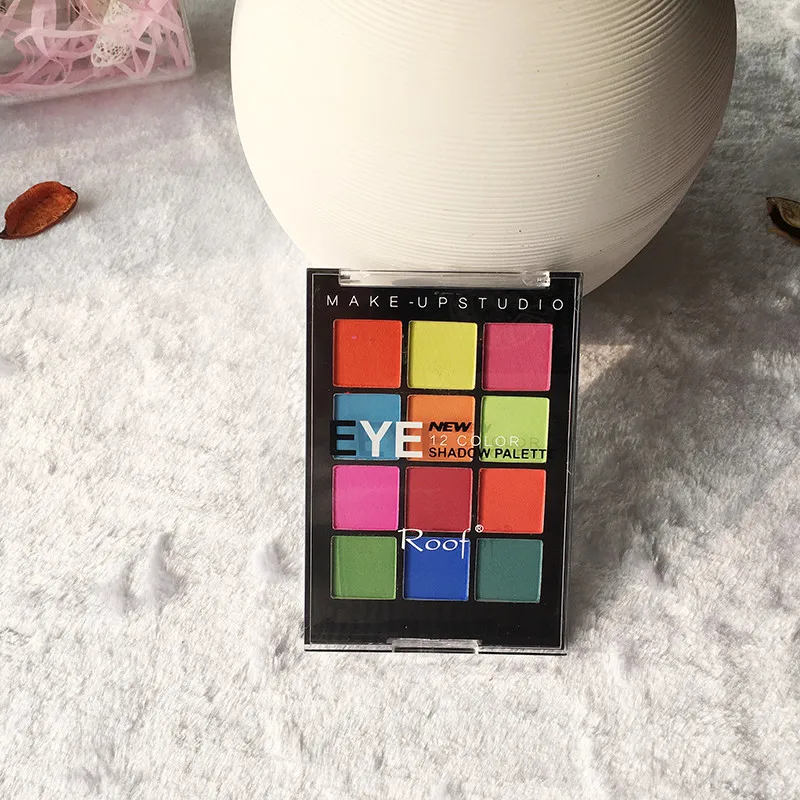 2019 Палетка теней для век Шиммер Профессиональные Тени стойкие 12 цветов матовые