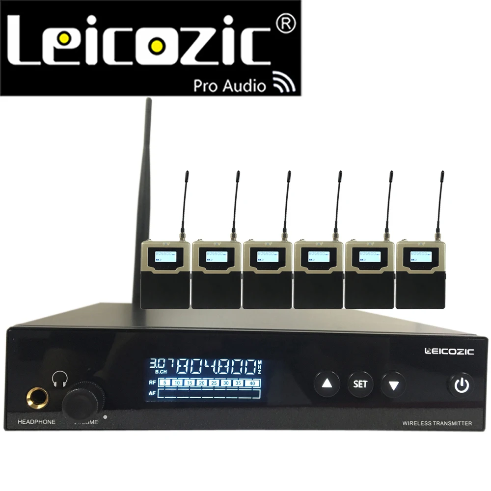 Наушники вкладыши 6 приемников L560|wireless system|wireless iemiem monitor |