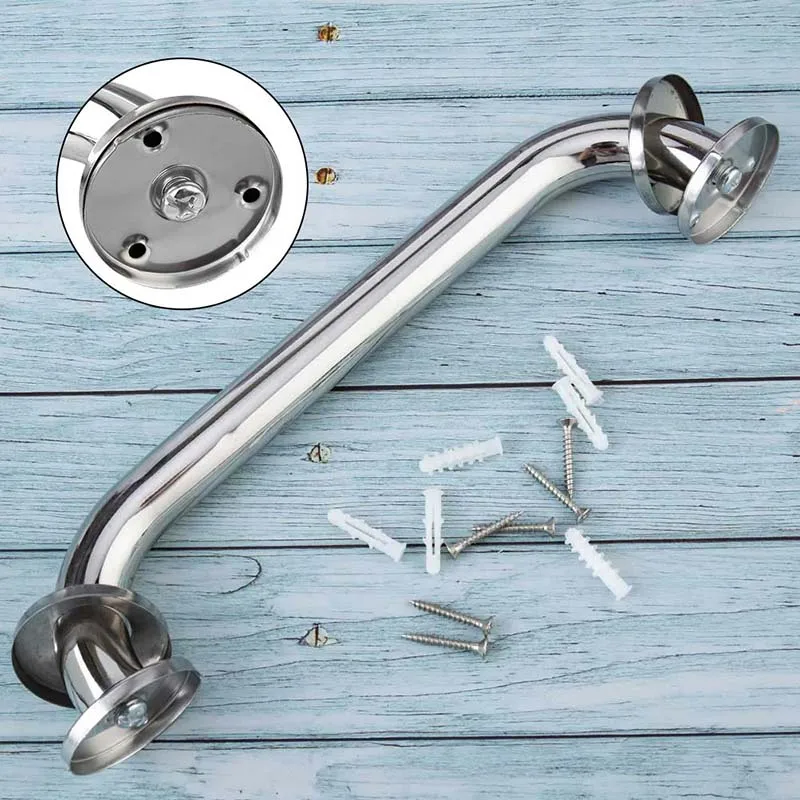 

1 PC Stainless Steel 300/400/500/600mm Bathroom Tub Toilet Handrail Grab Bar Shower Safety Support Handle Towel Rack