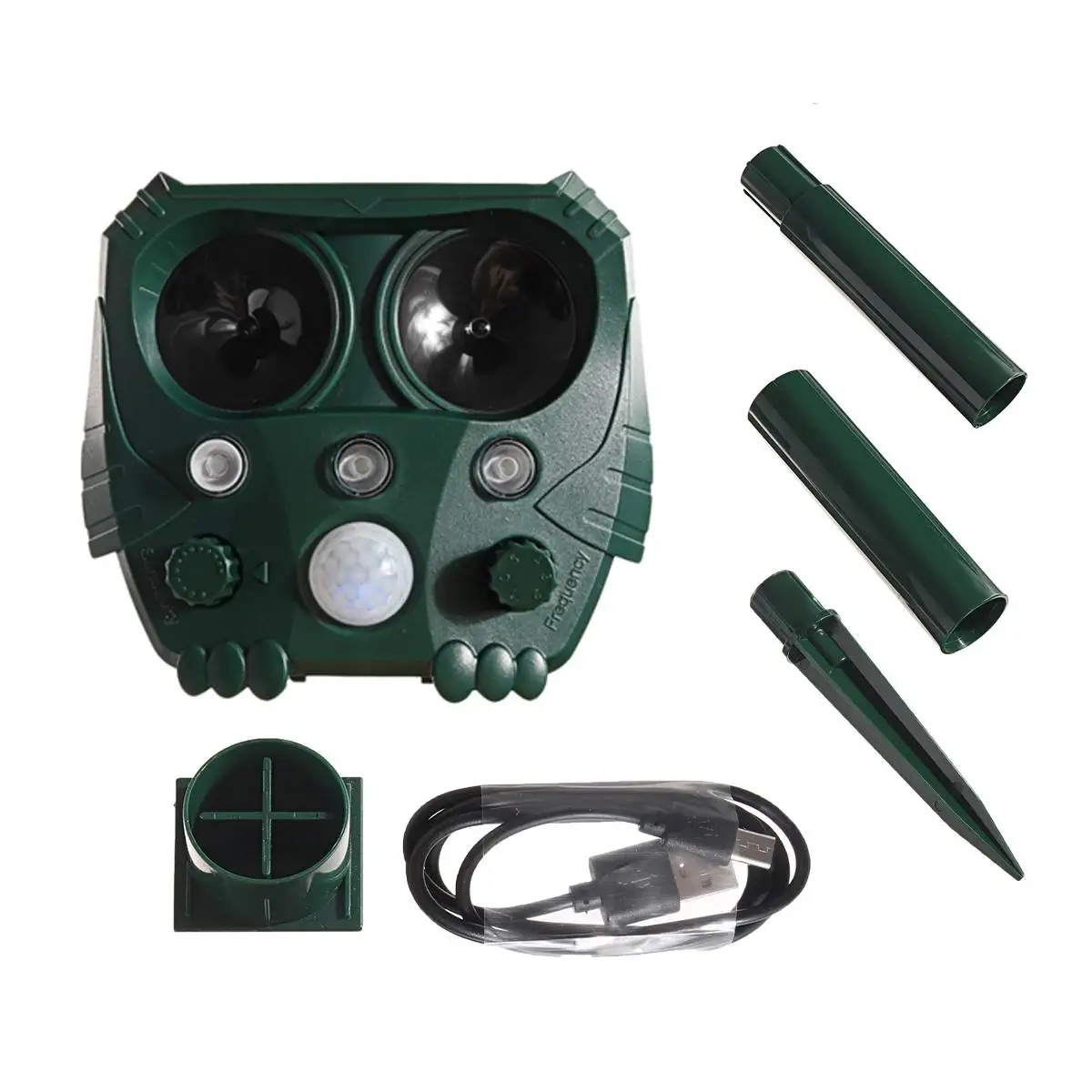 

Garden Solar Powered Ultras onic Outdoor Animal Repeller Motion Sensor Flash Light Dog Cat Raccoon Rabbit Animal Dispeller
