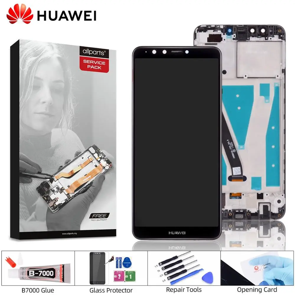 Дисплей для HUAWEI Y9 Enjoy 8 Plus fla lx1 LCD в сборе с тачскрином 5.93‘’ черный белый