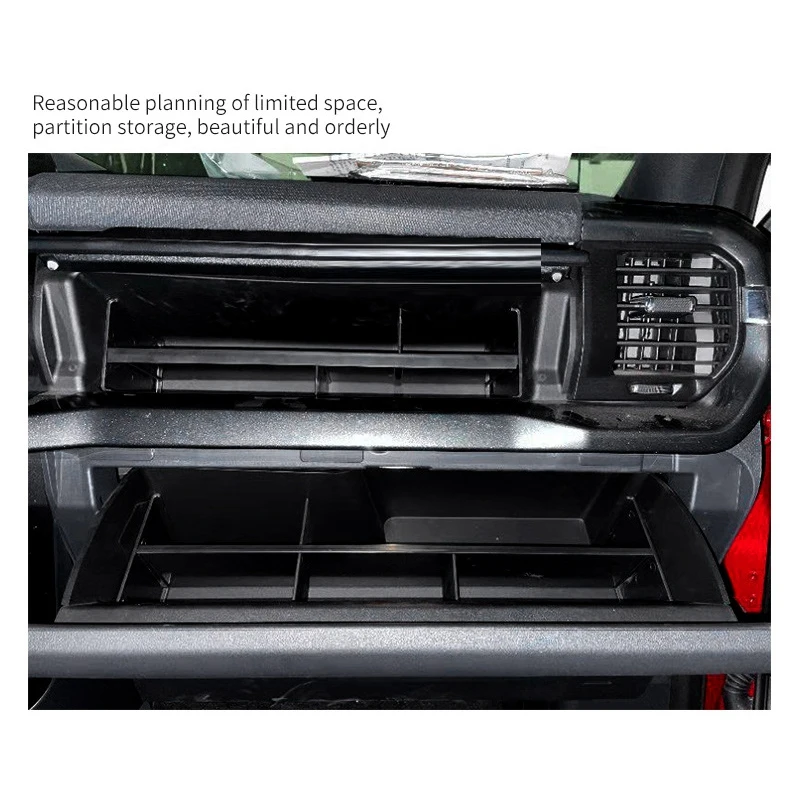 Car Glove Box Organizer Armrest Interval Storage Insert Divider for Ford F150 F-150 2021 Interior Accessories | Автомобили и