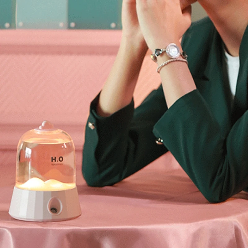 

400ml 2000mAh Battery Rechargeable Air Humidifier with Lamp Ultrasonic Diffuser