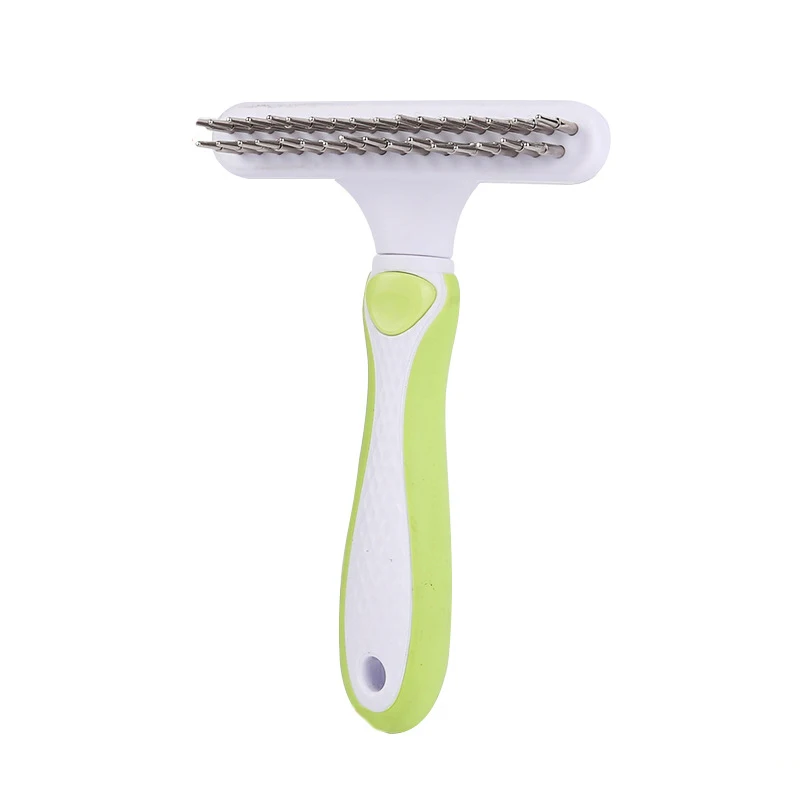 

Расческа для собак, щетка для вычесывания коротких и длинных шерсти, удаление шерсти, щетка для кошек и собак, товары для груминга домашних п...