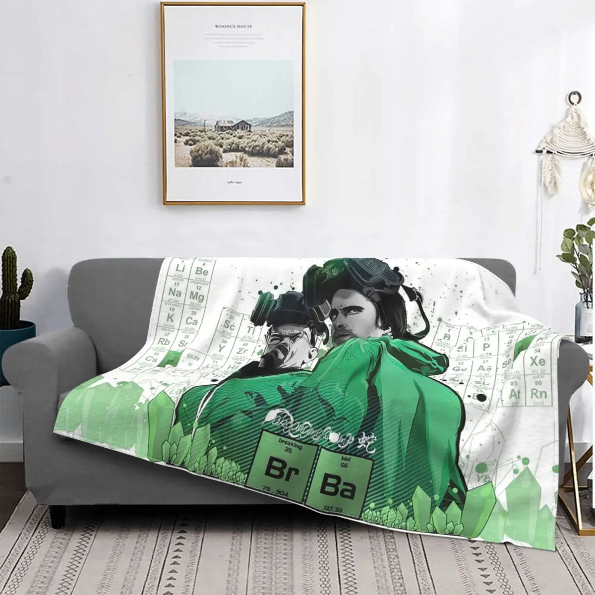 

Breaking Bad Walter White Coral Fleece Plush Throw Blanket Jesse Pinkman Chemical Blanket for Bed Couch Lightweight Bed Rug