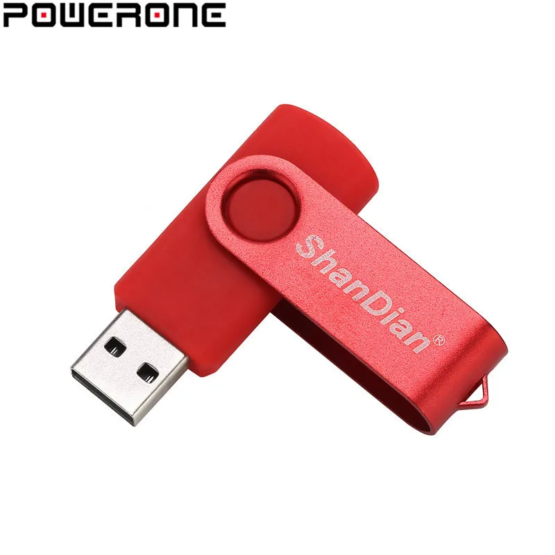 POWERONE пластиковые USB флэш накопитель деликатный портативный 4 ГБ 16 32 64 Поворотный U