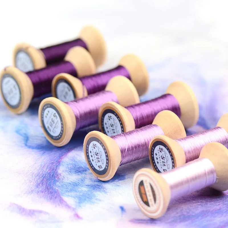 20 м сиреневый фиолетовый Сучжоу сделай сам шелковая веревка общего цвета ручная
