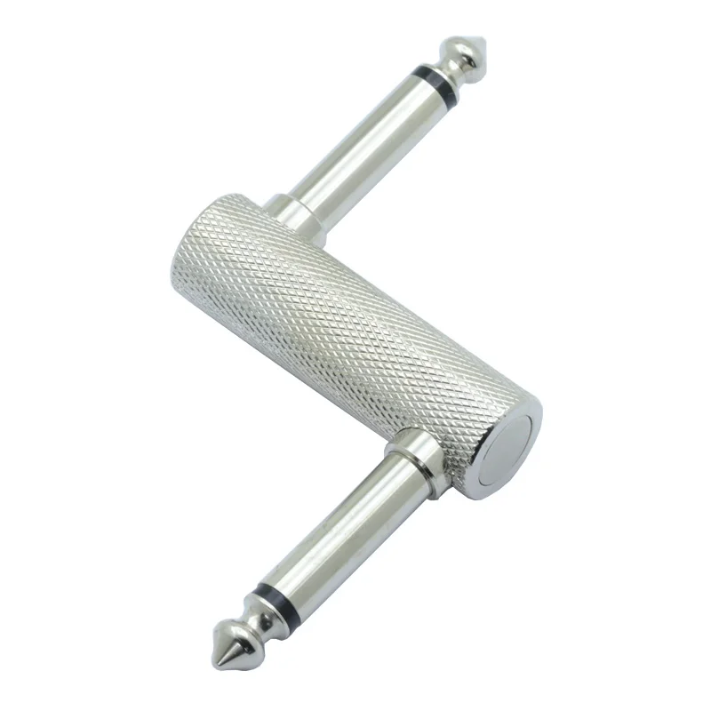 

100pcs/lot Z-Type 6.35mm Guitar Effects Pedal Connector Coulper 1/4 Inch 2Pole Mono Male to Male Plug Adapter Audio Converter