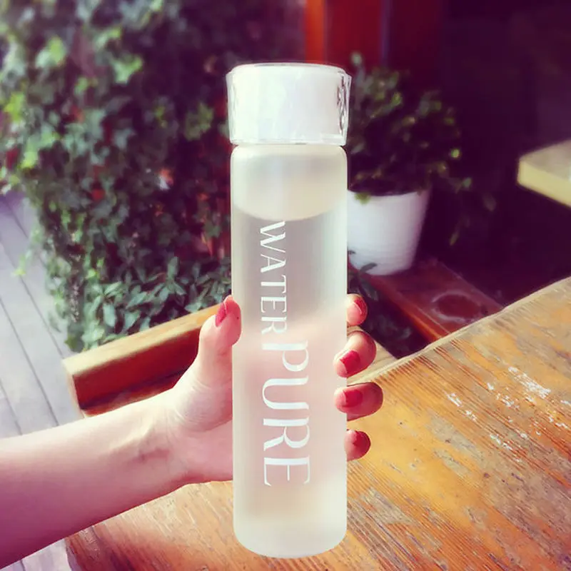 Милая матовая стеклянная чашка креативная для воды Женская Студенческая пара